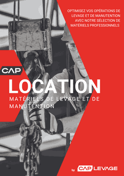 Mini brochure de présentation du service de location cap levage