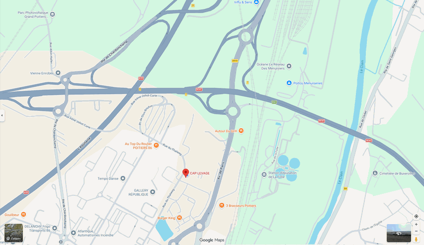 Carte itineraire cap levage 