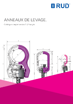 Catalogue anneau de levage RUD