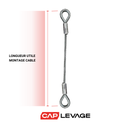 MONTAGE CABLE D6 DEUX BOUCLES COSSEES MANCHONNEES - CMU 0.45 T