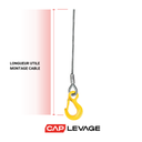 MONTAGE CABLE DE TREUIL D8 CROCHET LINGUET - BOUT LIBRE TMU 2.2 T