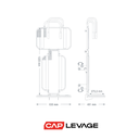 DIMENSIONS MONTE MATERIAUX DRIVER 100 KG INCLINE LONGUEUR 9 ML