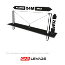 ANTICHUTE A RAPPEL AUTOMATIQUE A DOUBLE CABLE DE SECURITÉ EN ACIER T-LINE - CMU 140KG