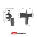 PALAN ELECTRIQUE A CHAÎNE A BATTERIE - STANDARD KIT BATTERYSTAR - YALE - CMU 1T
