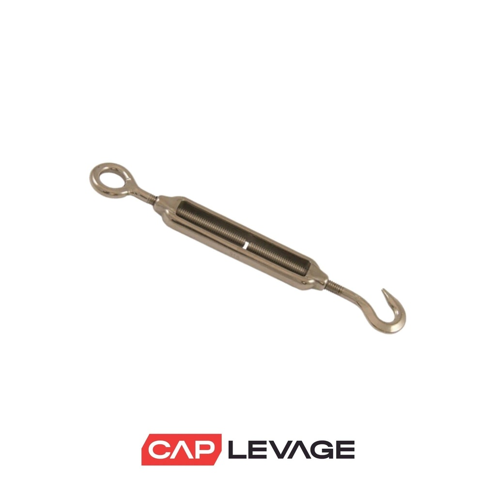 TENDEUR ANNEAUX-CROCHET INOX M20 CMU500KG
