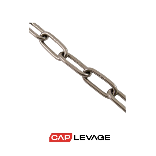 Chaine droite inox à maillon long