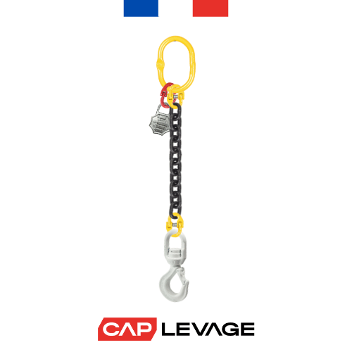 ELINGUE CHAINE 1 BRIN D10 CROCHET A LINGUET TOURNANT CMU 3.15 T GRADE 80