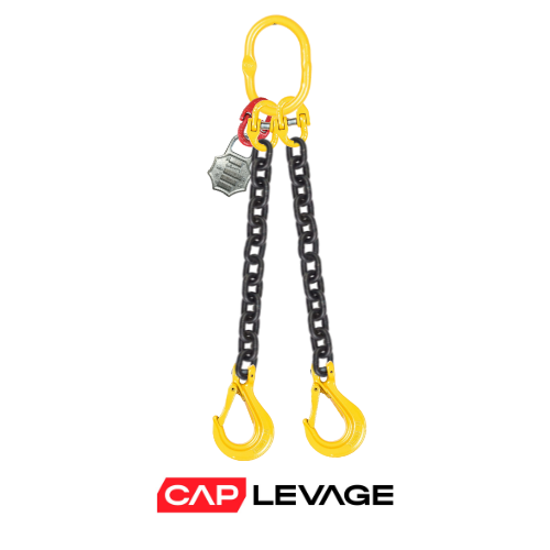 ELINGUE CHAINE 2 BRINS D13 CROCHET A LINGUET CMU 7.5 T GRADE 80