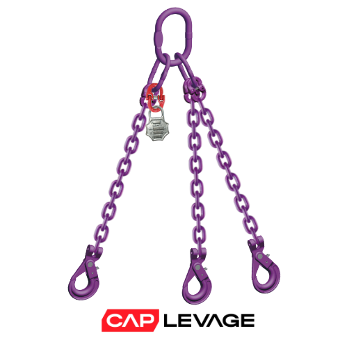ELINGUE CHAINE 3 BRINS D8 CROCHET AUTOMATIQUE CMU 6.5 T GRADE 100