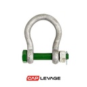 MHLBL - MANILLE LYRE BOUCHE LARGE AXE GOUPILLÉ BOULONNÉ