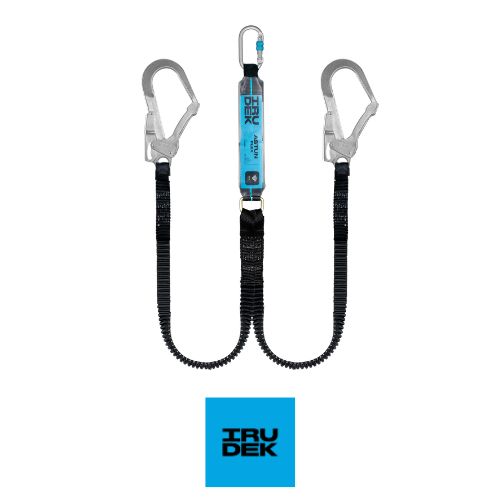 LONGE DE CONNEXION DOUBLE - SANGLES ÉLASTIQUES AVEC ABSORBEUR - LG 1.4ML À 1.8ML