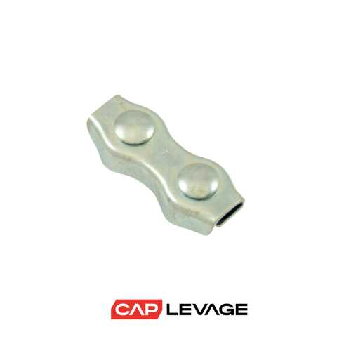 Serre-câble Plat 1 Boulon En Acier - Diamètre Fil 10 Mm - Marque FP INOX - Neuf