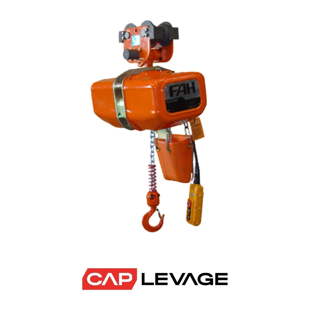 PALAN ELECTRIQUE 1 TONNE MONOPHASÉ 3 ML
