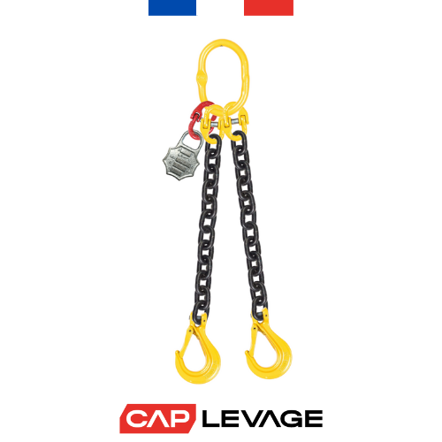 ELINGUE CHAINE 2 BRINS D10 CROCHET A LINGUET CMU 4.25 T GRADE 80
