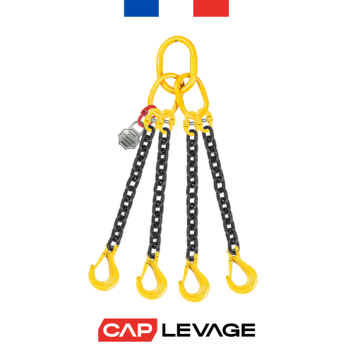 ELINGUE CHAINE 4 BRINS D6 CROCHET A LINGUET CMU 2.36 T GRADE 80