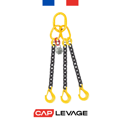 ELINGUE CHAINE 3 BRINS D13 CROCHET A LINGUET CMU 11.2 T GRADE 80