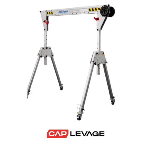 [PGR-S-500-2] PORTIQUE PLIANT ALUMINIUM PORTAGANTRY RAPIDE CMU 500KG