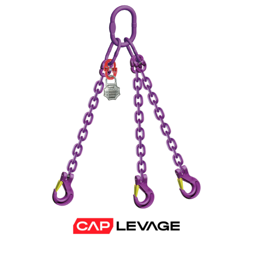 ELINGUE CHAINE 3 BRINS D8 CROCHET A LINGUET CMU 5.3 T GRADE 100