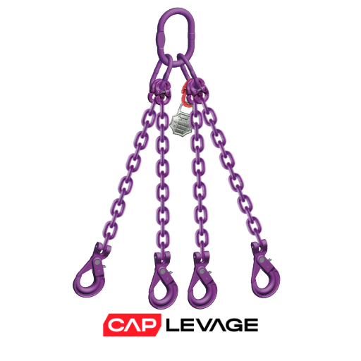 ELINGUE CHAINE 4 BRINS D8 CROCHET AUTOMATIQUE CMU 5.3 T GRADE 100