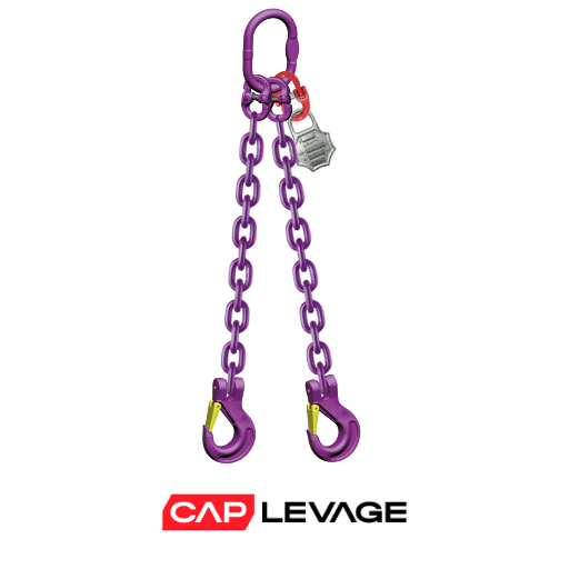 ELINGUE CHAINE 2 BRINS D10 CROCHET A LINGUET CMU 5.6 T GRADE 100