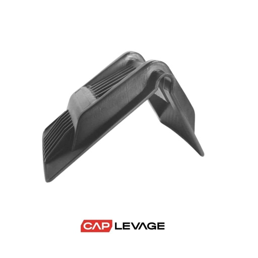 [EQ2N] CORNIERE DE PROTECTION PLASTIQUE NOIR EXTRA RENFORCÉEE