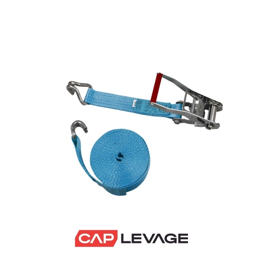 [ARRIM92DR] SANGLE ARRIMAGE CAPACITÉ 6 TONNES 9 MÈTRES ÉQUIPÉ DE CROCHETS DOIGTS RAPPROCHÉS