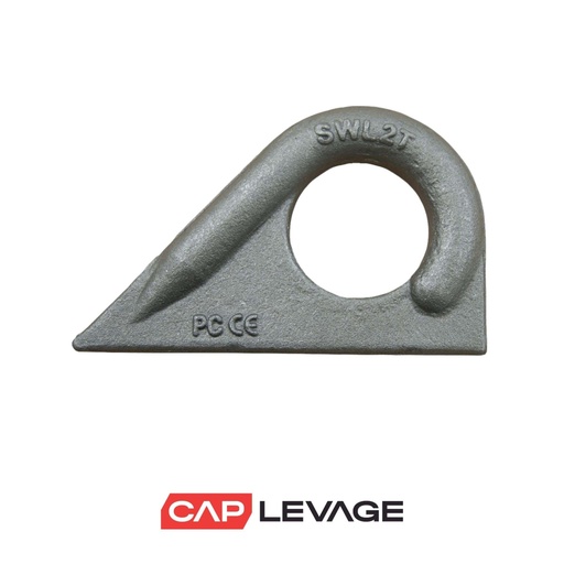 [ASL1000] ANNEAU A SOUDER 45° EN ACIER BRUT - CMU 1 TONNE