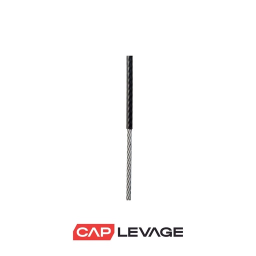 [CAB3-4PVC77N] CABLE ACIER GAINÉ NOIR PVC D3-4MM 7 x 7