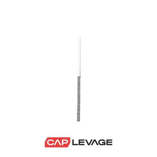 [CAB3-4PVC77B] CABLE ACIER GAINÉ BLANC PVC D3-4MM 7 x 7